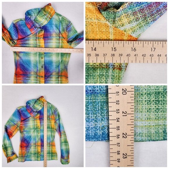 The Limited Long Sleeve Button Up Shirt Size XS (estimated) Multicolored - Picture 7 of 8